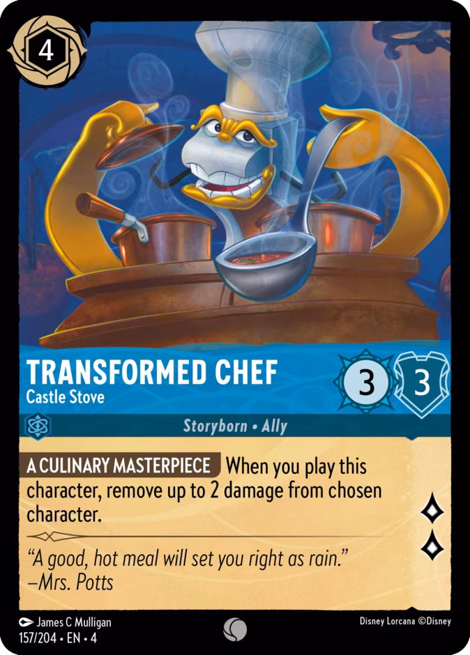 Transformed Chef - Castle Stove Lorcana card (157/204, Ursula's Return)