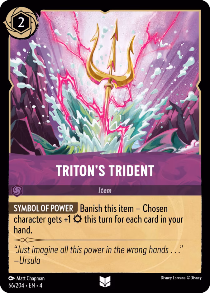 Triton's Trident Lorcana card (66/204, Ursula's Return)