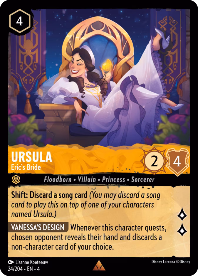 Ursula - Eric's Bride Lorcana card (24/204, Ursula's Return)