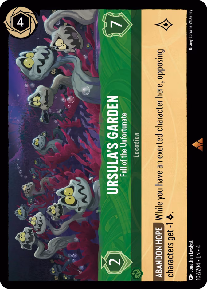 Ursula’s Garden - Full of the Unfortunate Lorcana card (102/204, Ursula's Return)