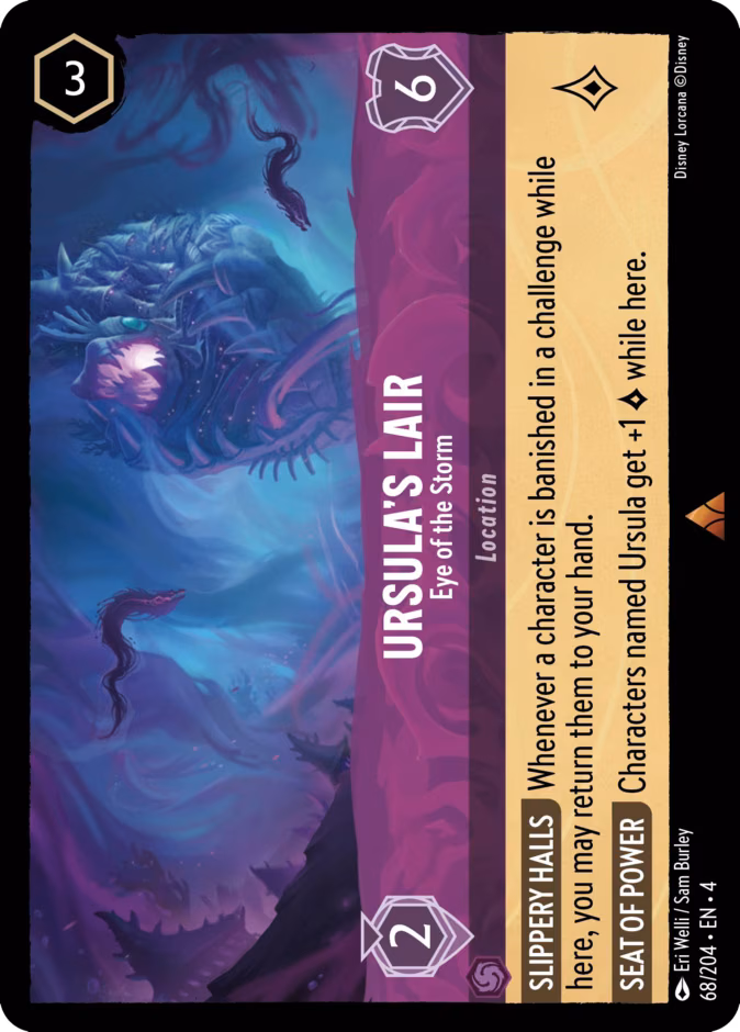 Ursula’s Lair - Eye of the Storm Lorcana card (68/204, Ursula's Return)