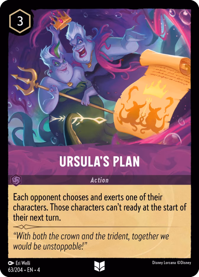 Ursula’s Plan Lorcana card (63/204, Ursula's Return)