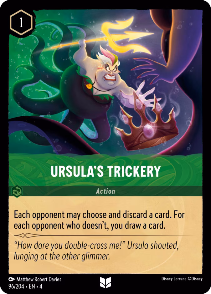 Ursula’s Trickery Lorcana card (96/204, Ursula's Return)