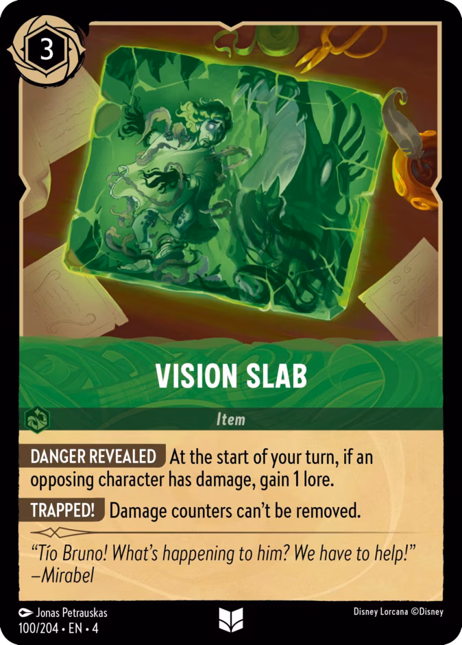 Vision Slab Lorcana card (100/204, Ursula's Return)