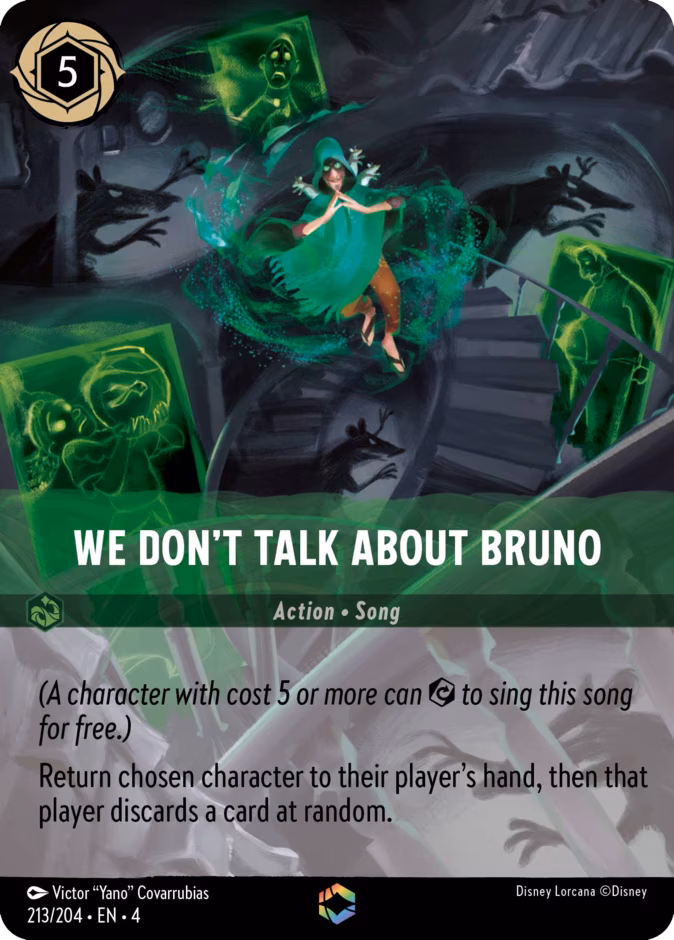 We Don't Talk About Bruno Lorcana card (213/204, Ursula's Return)