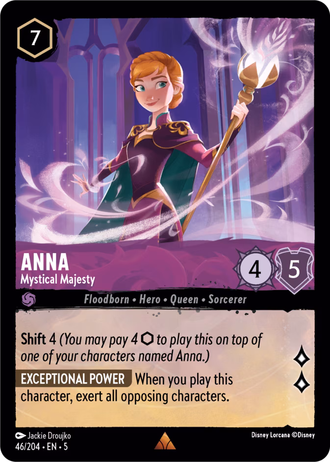 Anna - Mystical Majesty Lorcana card (46/204, Shimmering Skies)