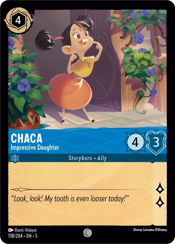 Chaca - Impressive Daughter Lorcana card (138/204, Shimmering Skies)