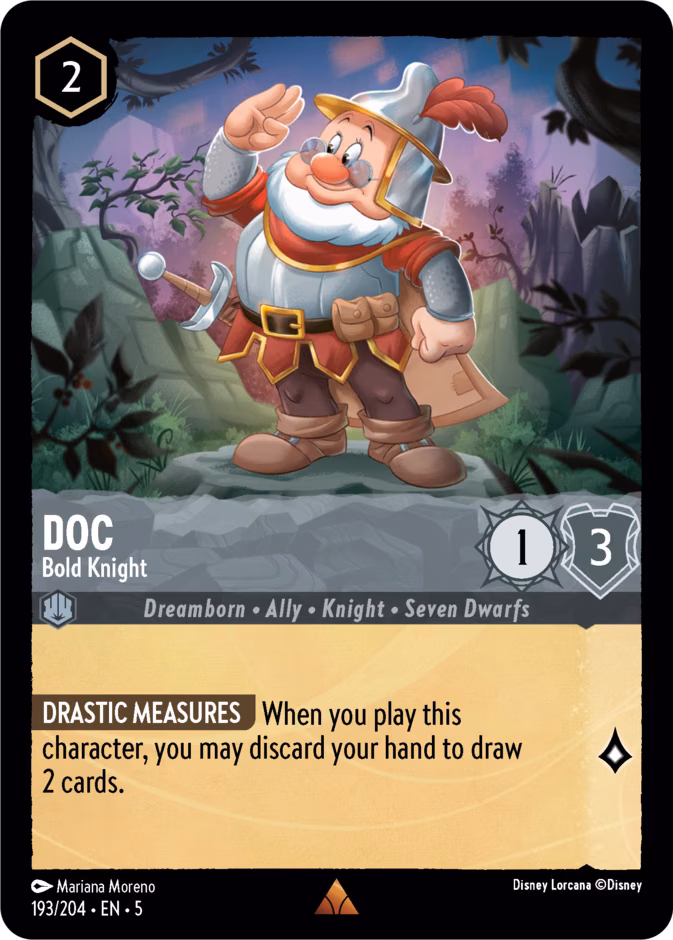 Doc - Bold Knight Lorcana card (193/204, Shimmering Skies)