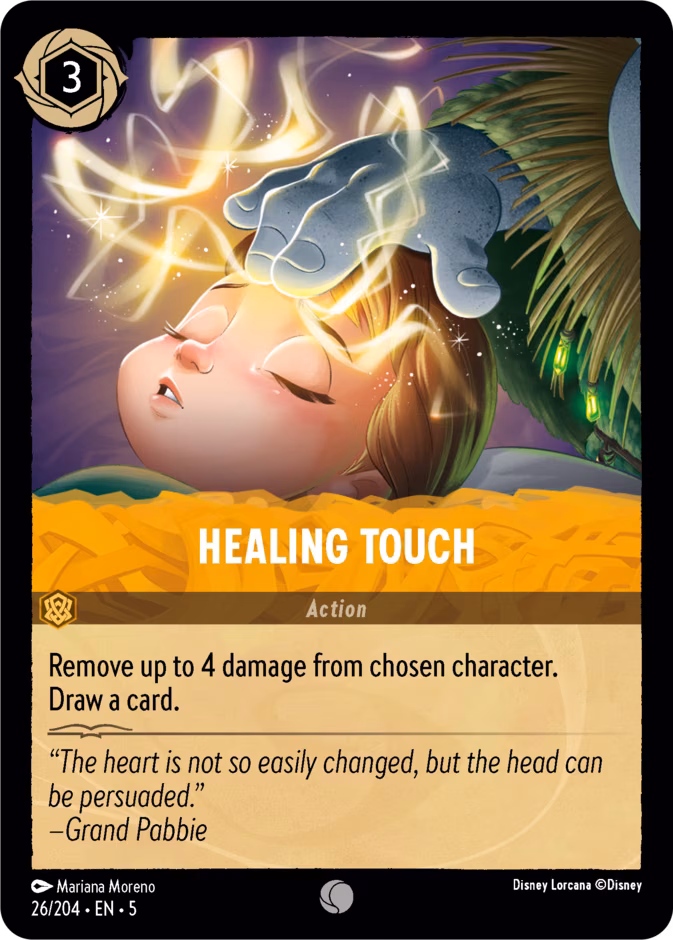 Healing Touch Lorcana card (26/204, Shimmering Skies)
