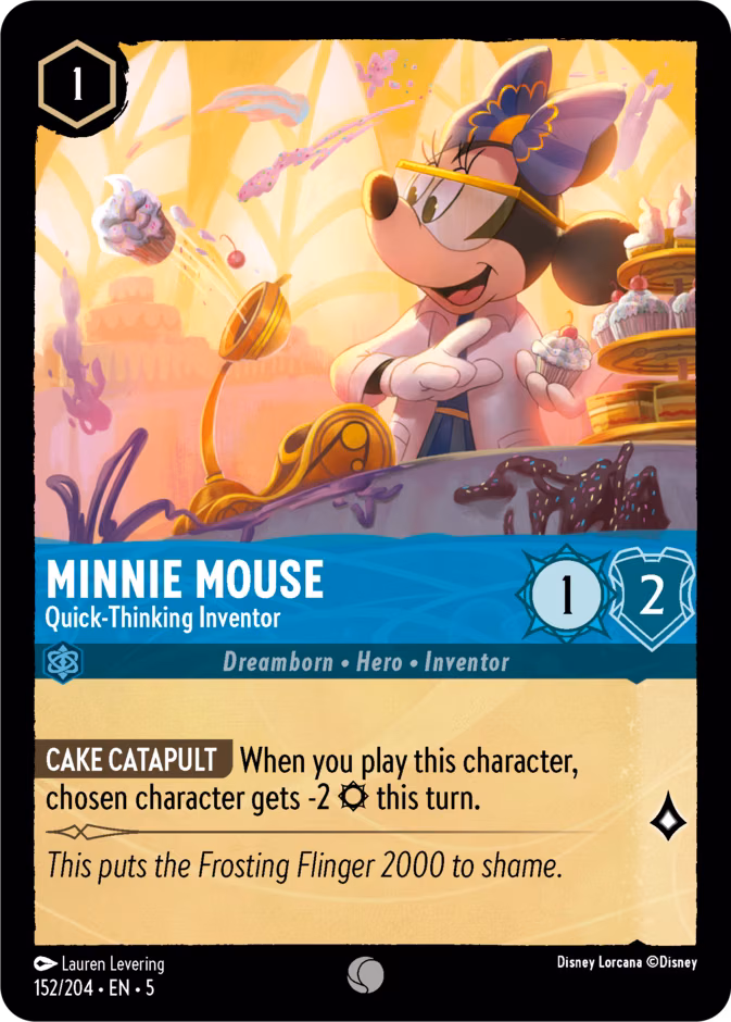 Minnie Mouse - Quick-Thinking Inventor Lorcana card (152/204, Shimmering Skies)