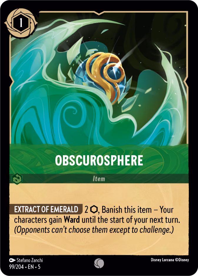 Obscurosphere Lorcana card (99/204, Shimmering Skies)