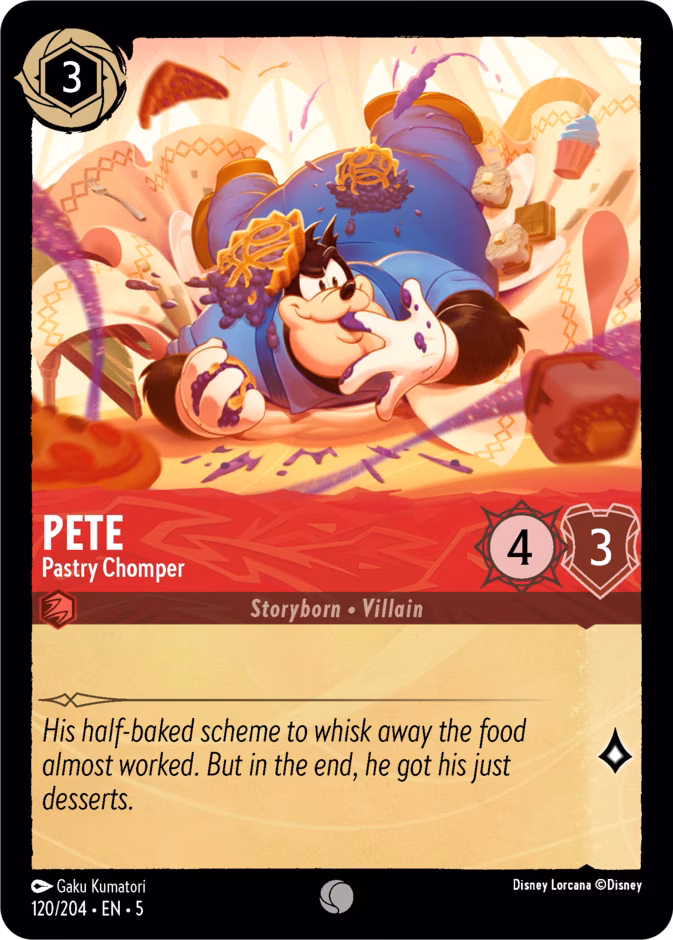 Pete - Pastry Chomper Lorcana card (120/204, Shimmering Skies)