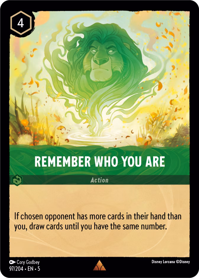 Remember Who You Are Lorcana card (97/204, Shimmering Skies)