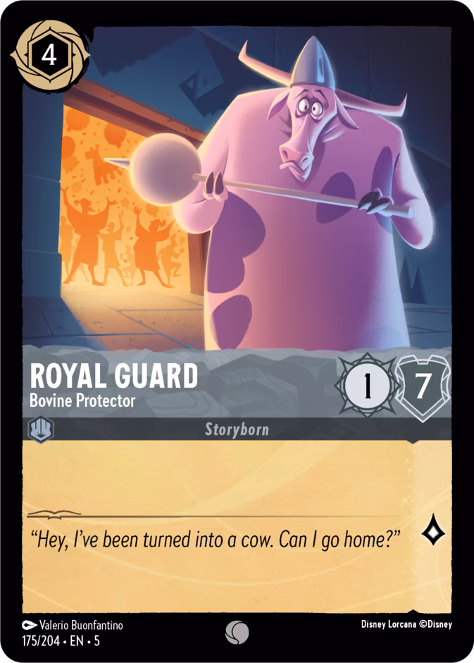 Royal Guard - Bovine Protector Lorcana card (175/204, Shimmering Skies)