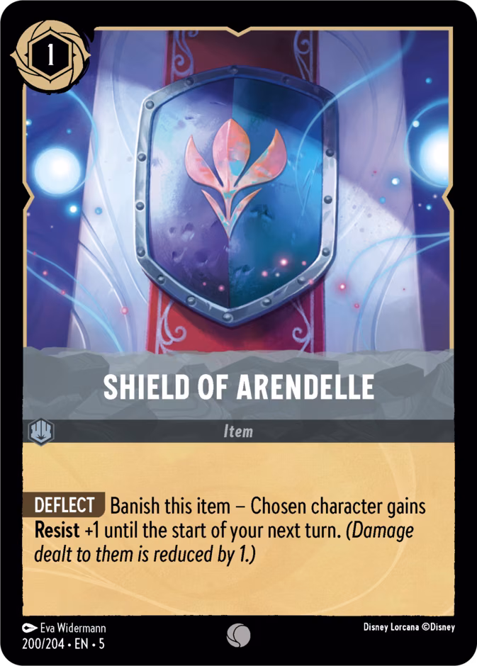 Shield of Arendelle Lorcana card (200/204, Shimmering Skies)