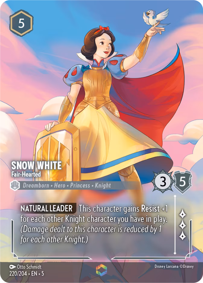 Snow White - Fair-Hearted Lorcana card (220/204)