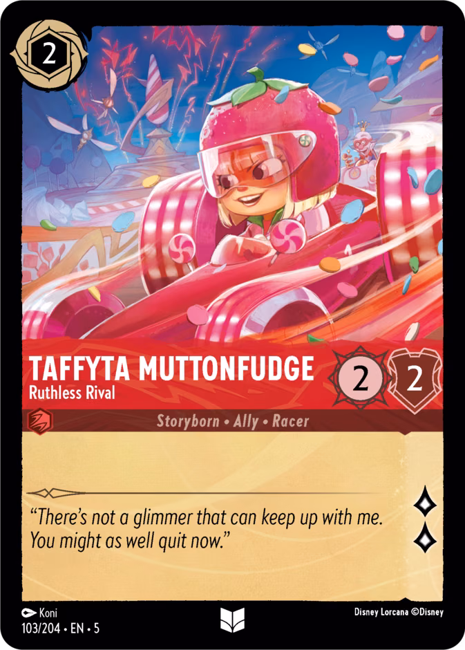 Taffyta Muttonfudge - Ruthless Rival Lorcana card (103/204, Shimmering Skies)