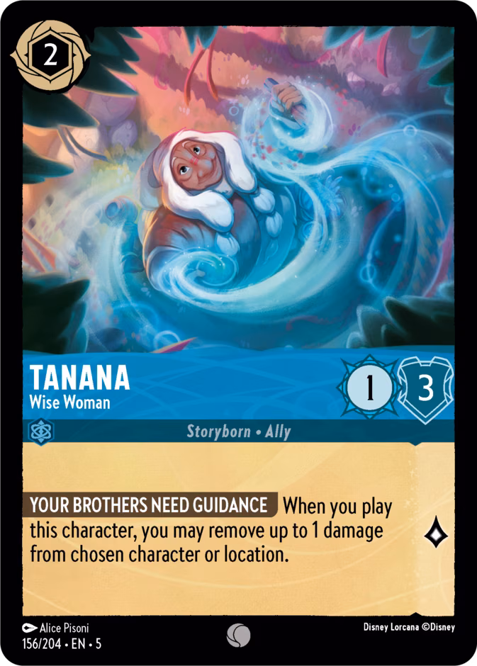 Tanana - Wise Woman Lorcana card (156/204, Shimmering Skies)