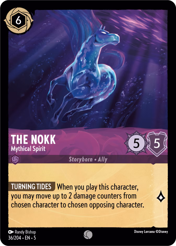 The Nokk - Mythical Spirit Lorcana card (36/204, Shimmering Skies)