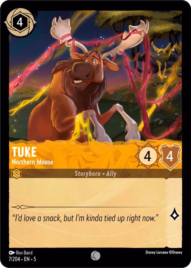Tuke - Northern Moose Lorcana card (7/204, Shimmering Skies)