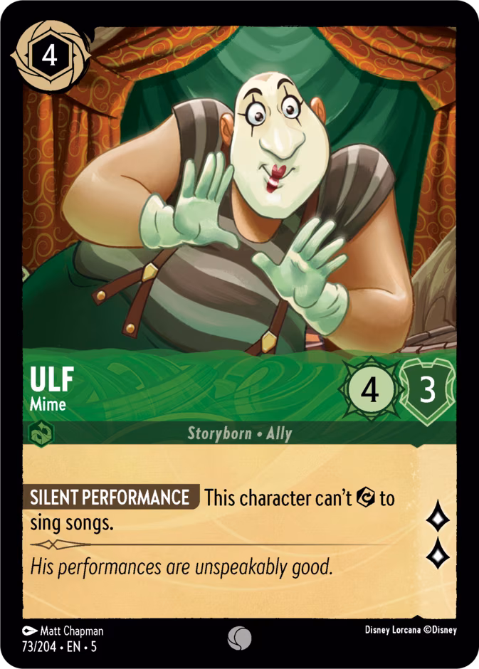 Ulf - Mime Lorcana card (73/204, Shimmering Skies)