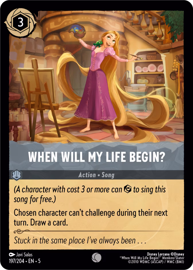 When Will My Life Begin? Lorcana card (197/204, Shimmering Skies)