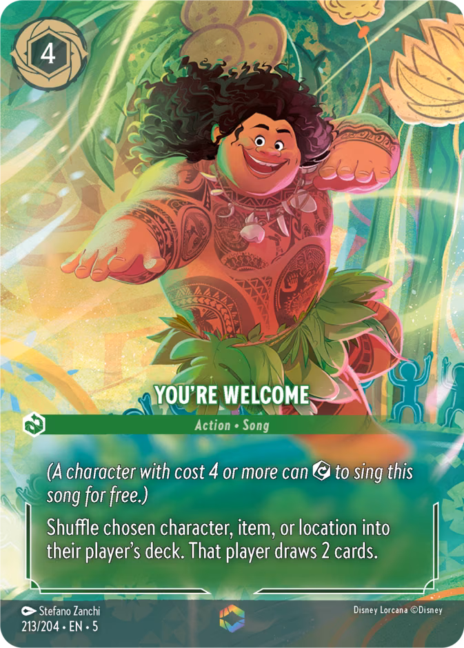 You're Welcome Lorcana card (213/204)