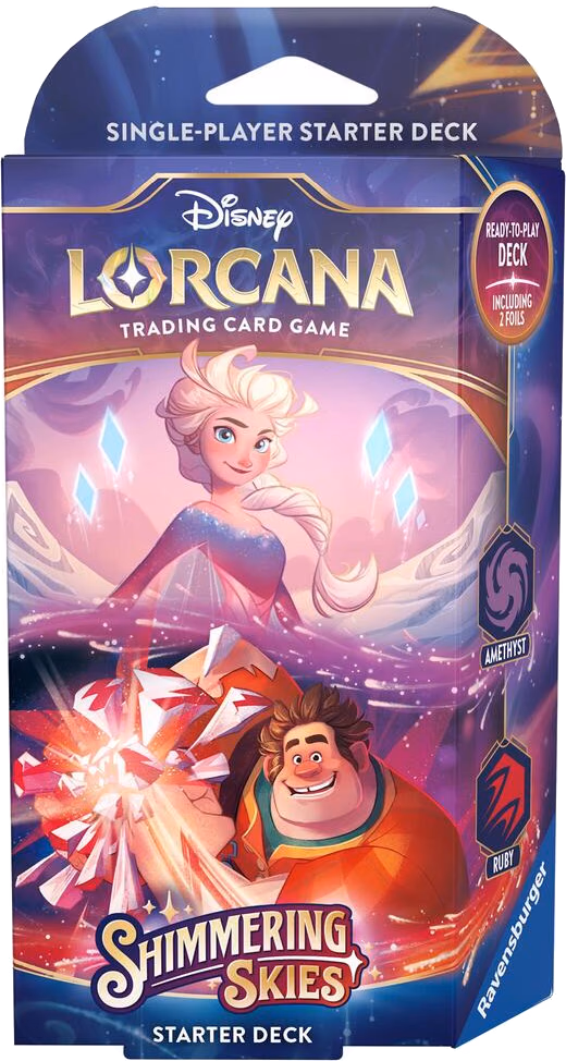 Disney Lorcana Shimmering Skies Starter Deck (Amethyst & Ruby)