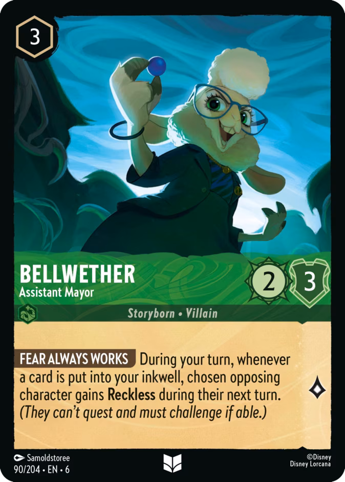Bellwether - Assistant Mayor Lorcana card (90/204, Azurite Sea)