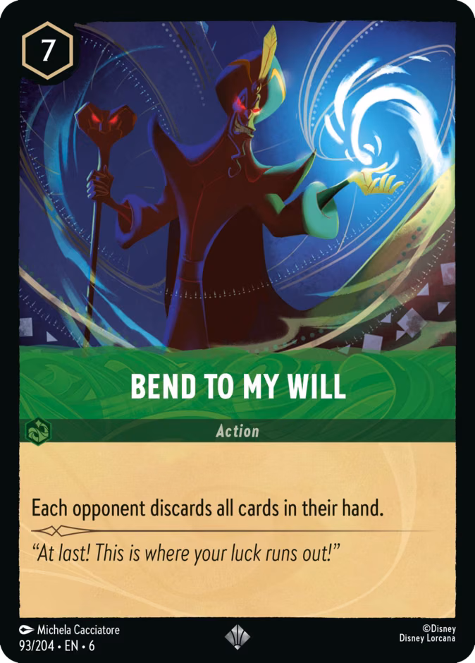 Bend to My Will Lorcana card (93/204, Azurite Sea)