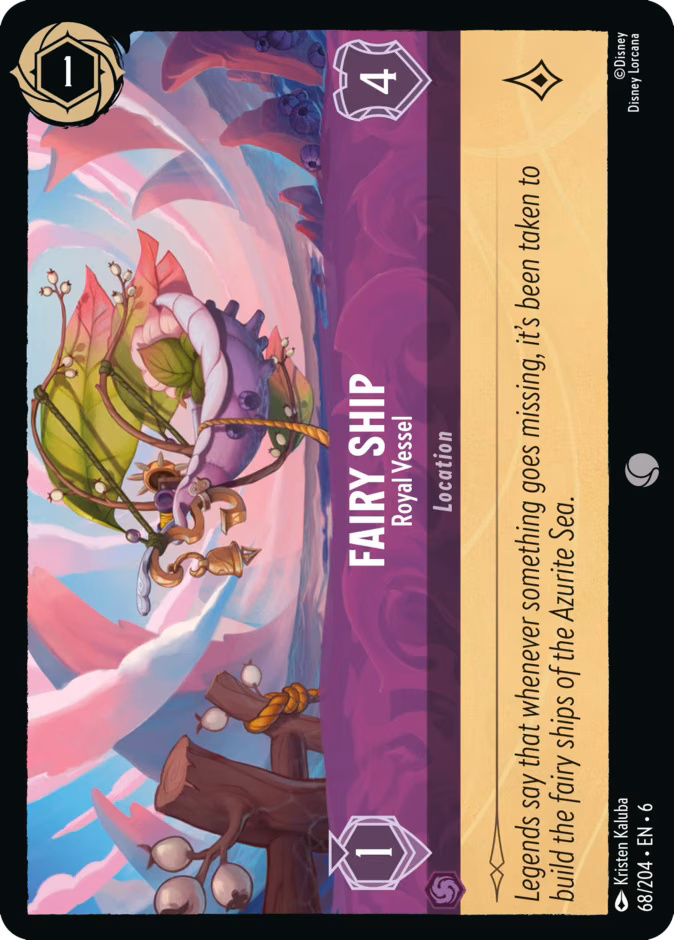 Fairy Ship - Royal Vessel Lorcana card (68/204, Azurite Sea)