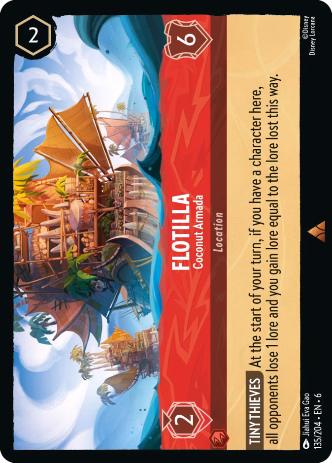 Flotilla - Coconut Armada Lorcana card (135/204, Azurite Sea)