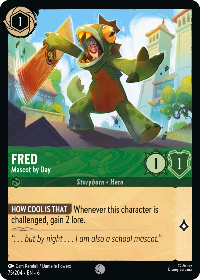 Fred - Mascot by Day Lorcana card (75/204, Azurite Sea)