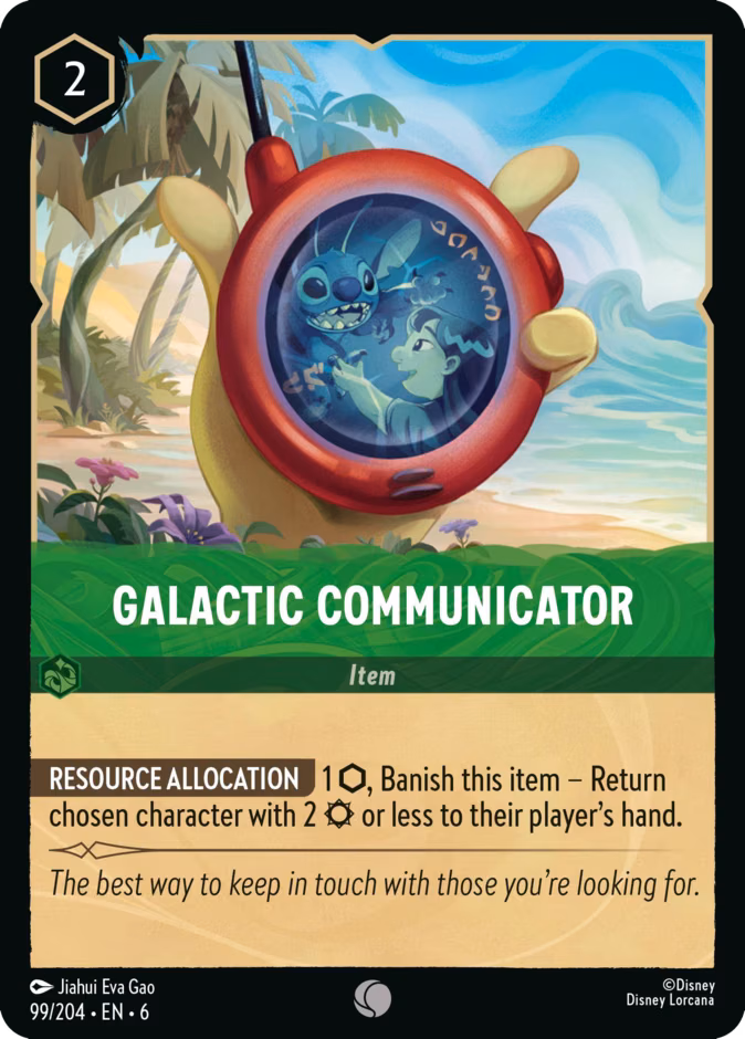 Galactic Communicator Lorcana card (99/204, Azurite Sea)
