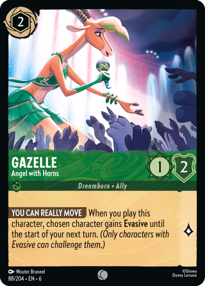 Gazelle - Angel with Horns Lorcana card (88/204, Azurite Sea)