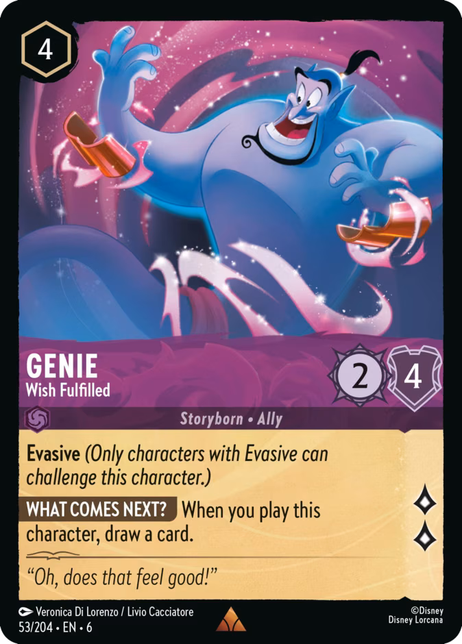 Genie - Wish Fulfilled Lorcana card (53/204, Azurite Sea)
