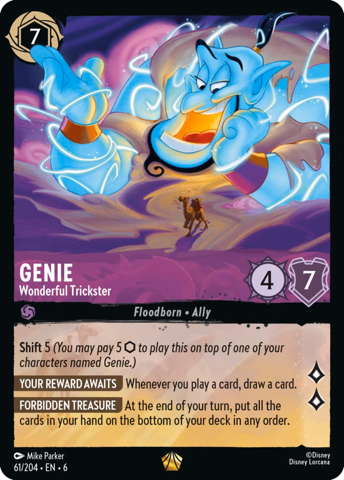 Genie - Wonderful Trickster Lorcana card (61/204, Azurite Sea)
