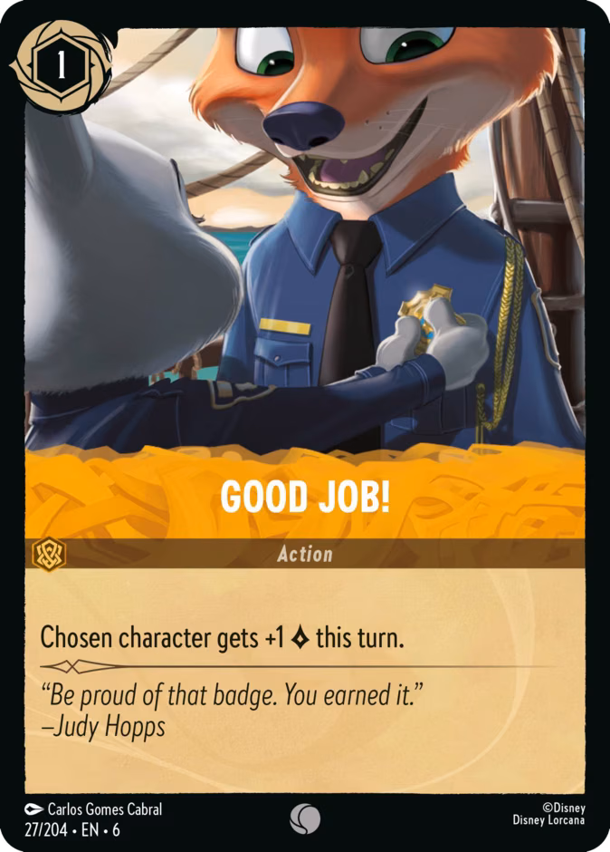 Good Job! Lorcana card (27/204, Azurite Sea)