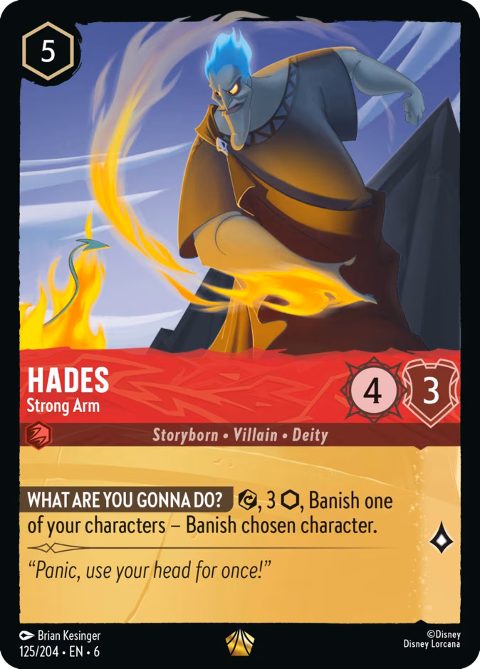 Hades - Strong Arm Lorcana card (125/204, Azurite Sea)
