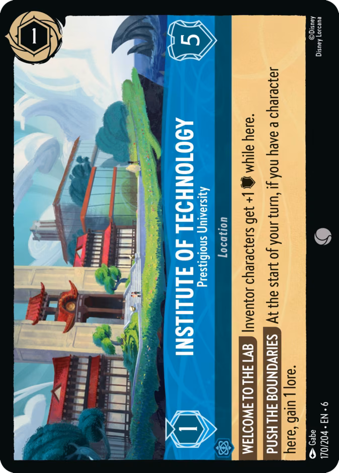 Institute of Technology - Prestigious University Lorcana card (170/204, Azurite Sea)