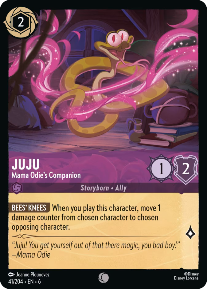Juju - Mama Odie's Companion Lorcana card (41/204, Azurite Sea)