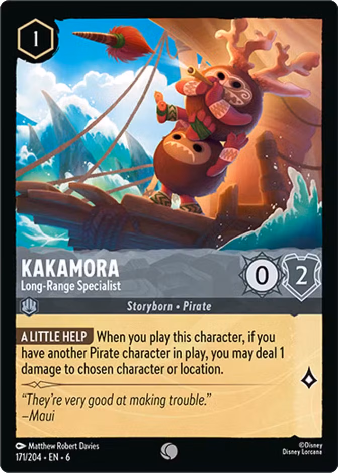 Kakamora - Long-Range Specialist Lorcana card (171/204, Azurite Sea)