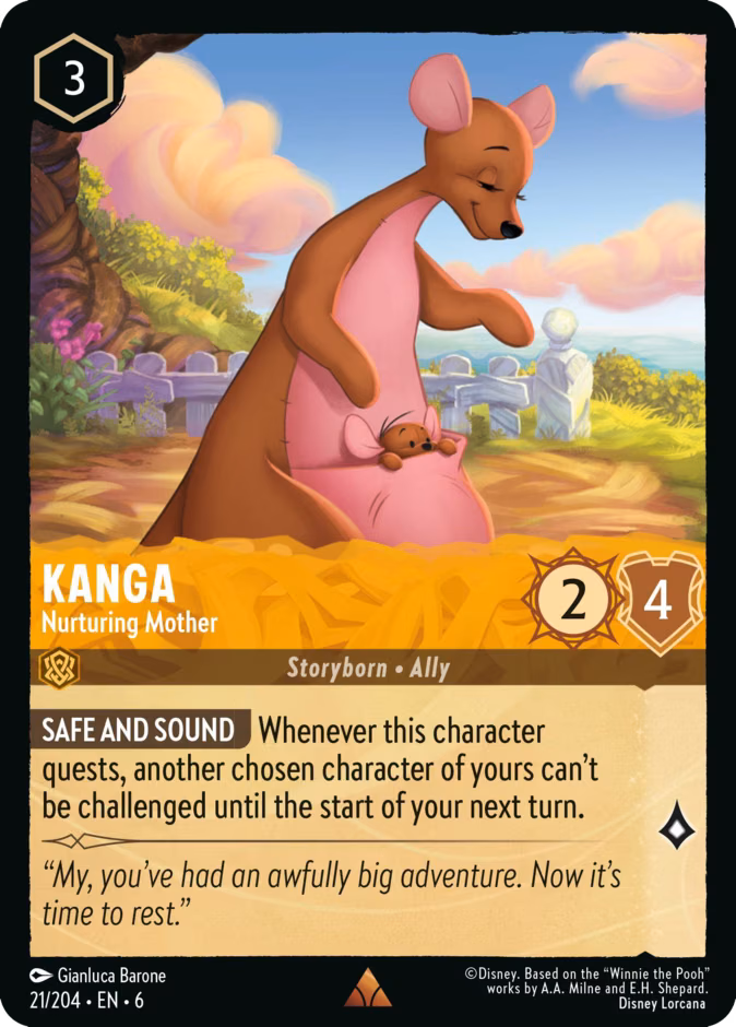 Kanga - Nurturing Mother Lorcana card (21/204, Azurite Sea)