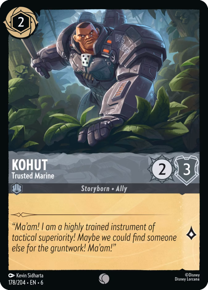 Kohut - Trusted Marine Lorcana card (178/204, Azurite Sea)