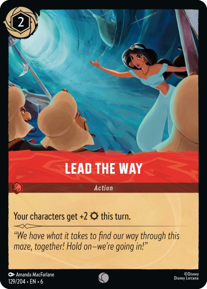 Lead the Way Lorcana card (129/204, Azurite Sea)