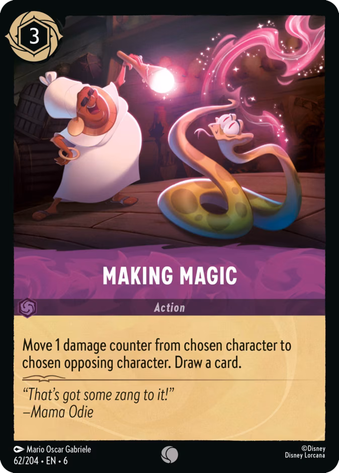 Making Magic Lorcana card (62/204, Azurite Sea)