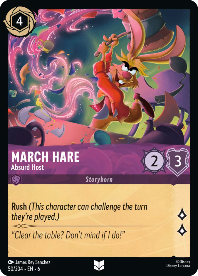 March Hare - Absurd Host Lorcana card (50/204, Azurite Sea)