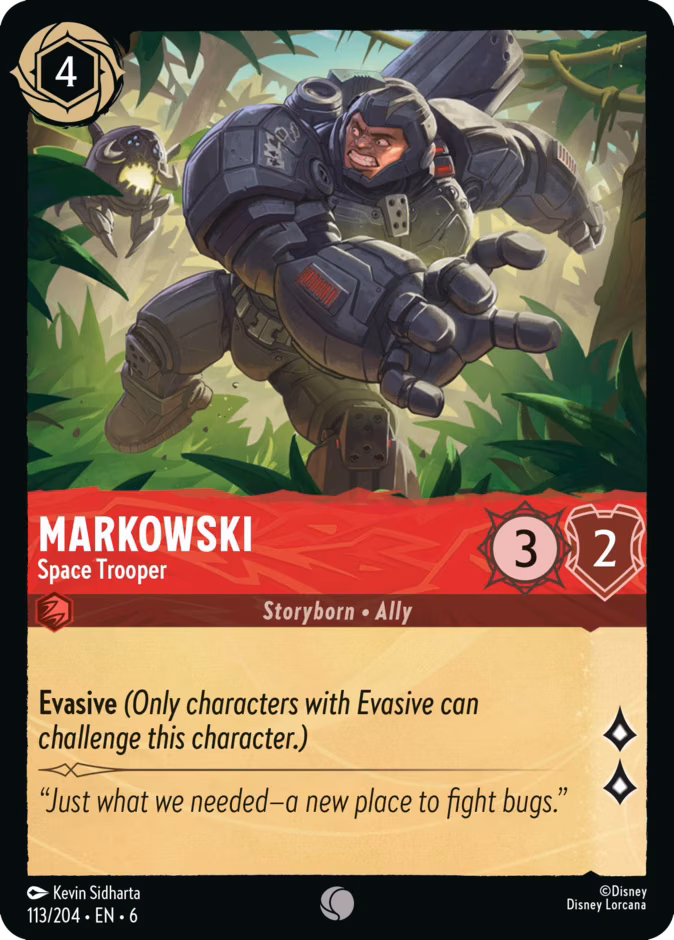 Markowski - Space Trooper Lorcana card (113/204, Azurite Sea)