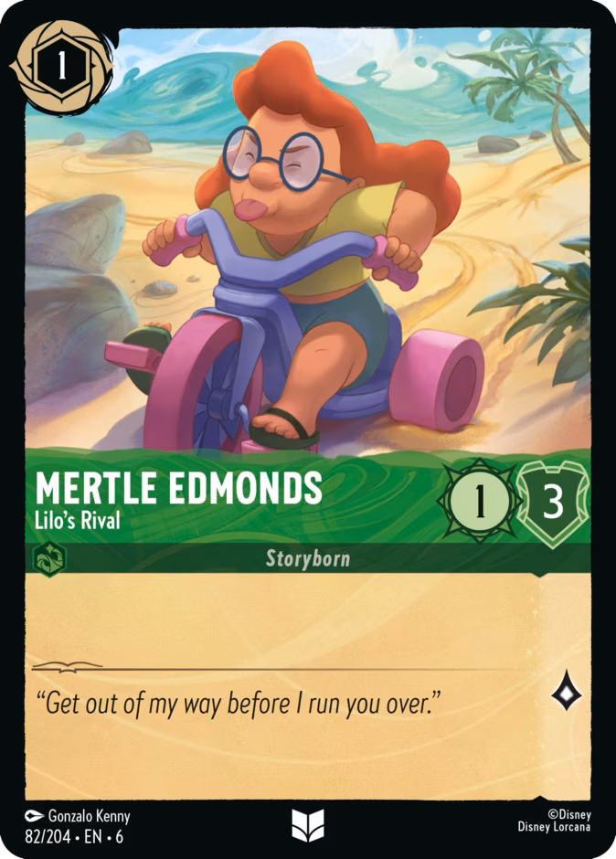 Mertle Edmonds - Lilo's Rival Lorcana card (82/204, Azurite Sea)