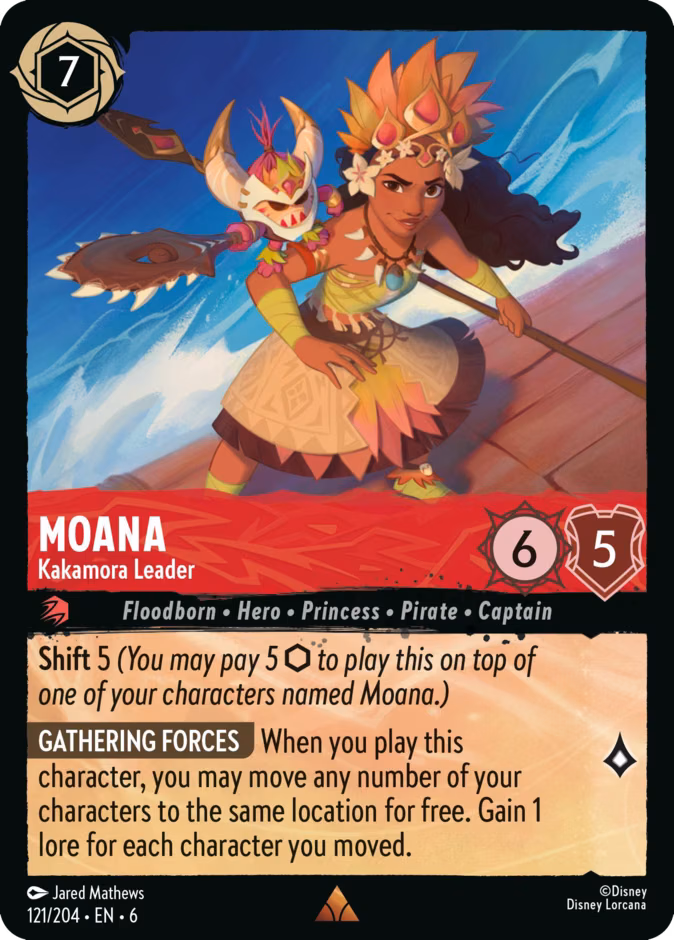 Moana - Kakamora Leader Lorcana card (121/204, Azurite Sea)